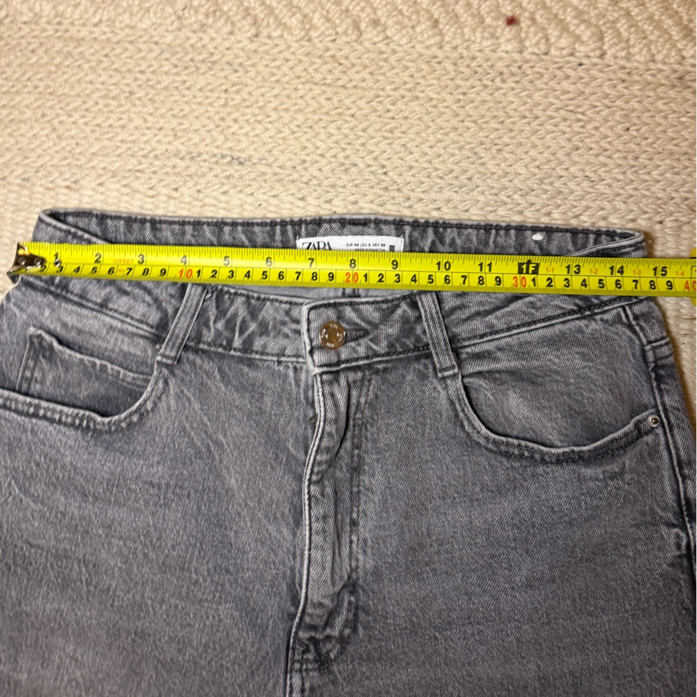 NWOT - Zara high rise slim mom jeans - size 30 - Picture 7 of 8